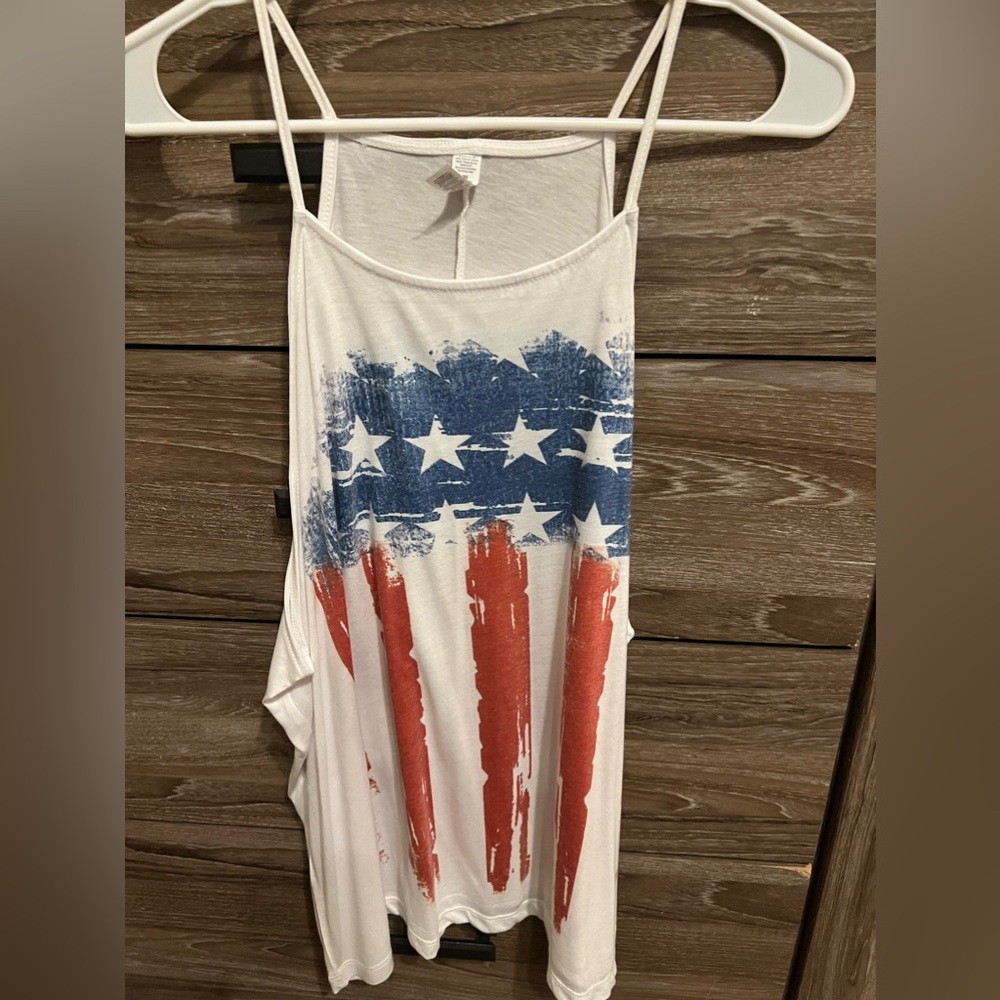 American flag tank
